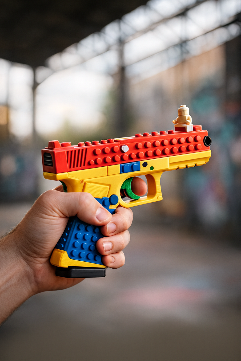 Blocky Toy Gun Action Blaster