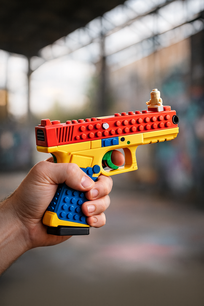 Blocky Toy Gun Action Blaster