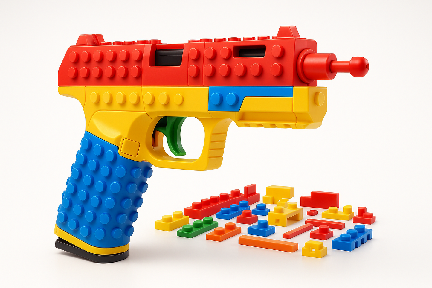 Blocky Toy Gun Action Blaster